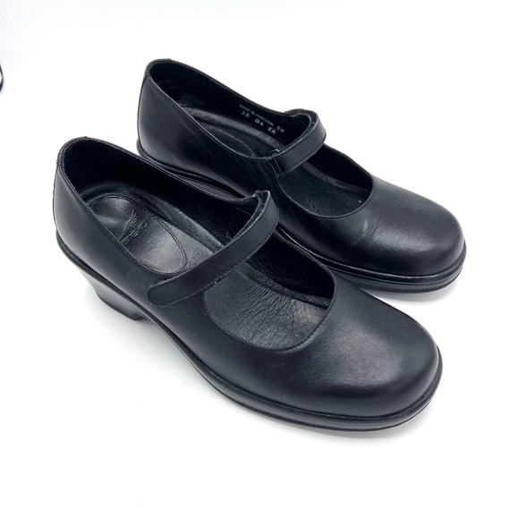 Dansko Mary Jane Black Leather Sandal Size 39 (US 8.5-9) - Picture 2 of 12